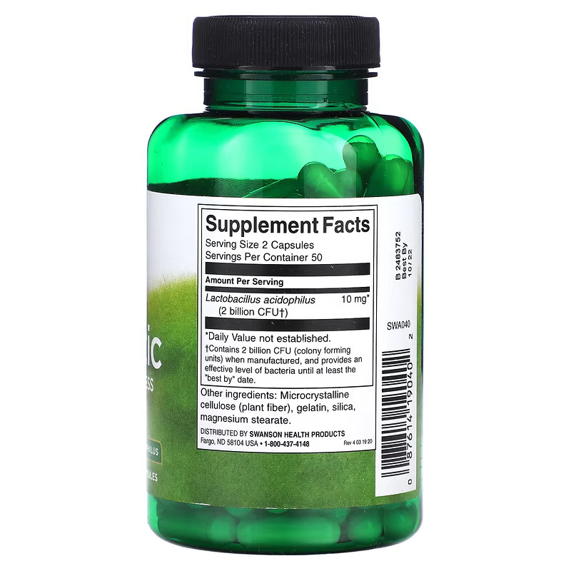 Probiotique, 1 milliard d'UFC, 120 capsules – Image 2